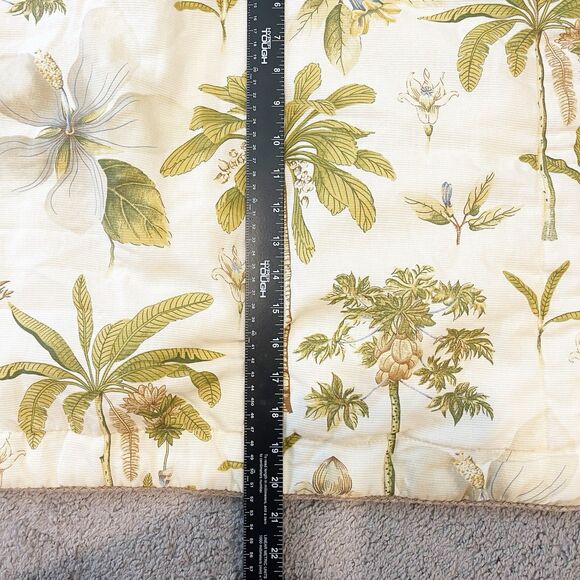 Williamsburg Standard Sham Set Of 2 Palms Yellow Magnolia Southern Florida - Picture 9 of 9